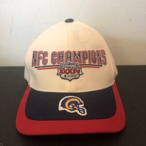 Vintage St.‎ Louis Rams 2000 NFC Conference Champions Hat Cap NFL VTG Y2K